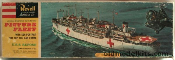 Revell 1/500 USS Repose Hospital Ship- Bagged, H381 plastic model kit